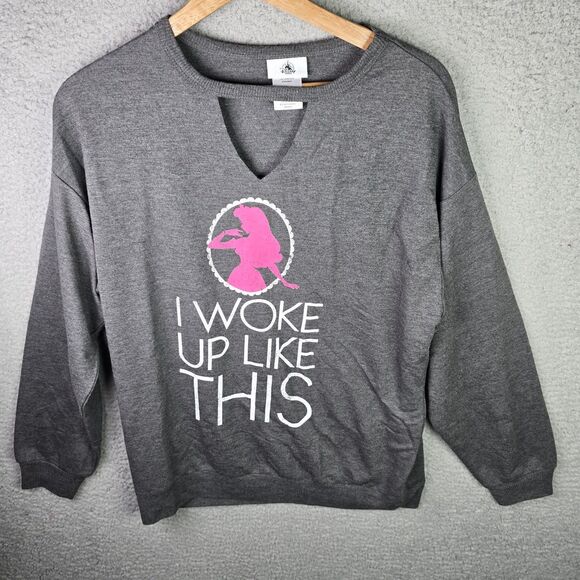 Disney Parks Sweatshirt Womens L Sleeping Beauty I Woke Up Like This - Picture 5 of 8